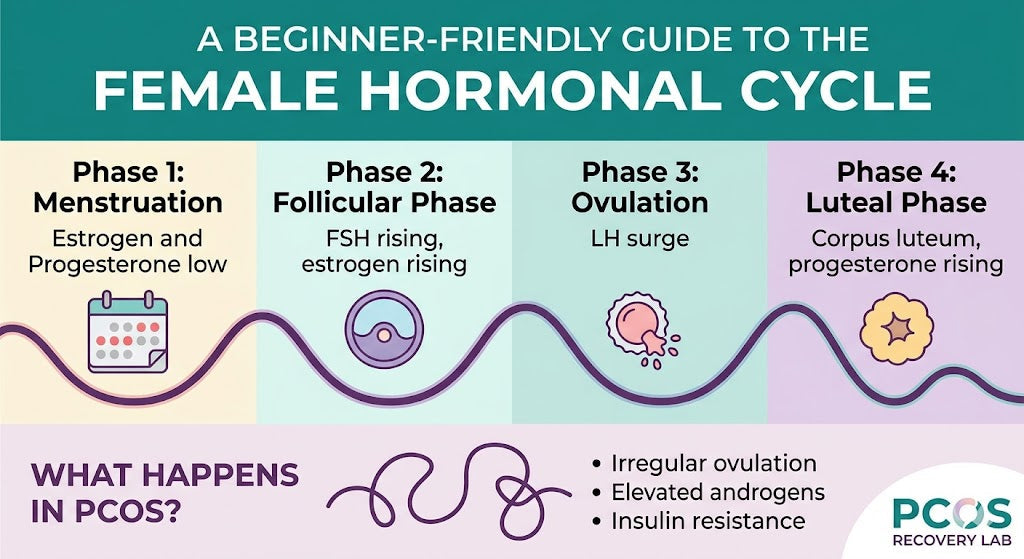Understanding Hormones: How They’re Supposed to Cycle — and What Happens in PCOS