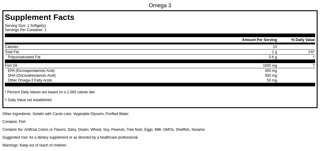 Omega 3