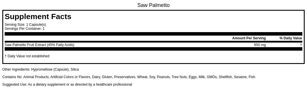 Saw Palmetto